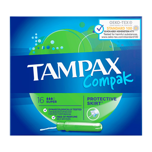 Тампоны С Аппликатором `TAMPAX` COMPAK Super 16 Шт Купить В.