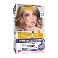 Крем-краска для волос `LOREAL` `EXCELLENCE` COOL CREME тон 8.11 (Светло-Русый)