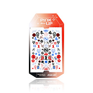 Наклейки для ногтей `PINK UP` `DECOR` ASIA COLLECTION 2D переводные тон 177