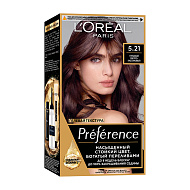 Краска для волос `LOREAL` `PREFERENCE` тон 5.21 (Нотр-дам)