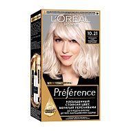 Краска для волос `LOREAL` `PREFERENCE` тон 10.21 Стокгольм