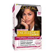 Крем-краска для волос `LOREAL` `EXCELLENCE` тон 3 (Темно-каштановый)