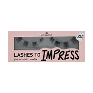 Накладные ресницы `ESSENCE` LASHES TO IMPRESS тон 08 Pre-cut lashes с клеем