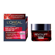 Уход для лица дневной регенерирующий `LOREAL` `REVITALIFT` ЛАЗЕР 3 (корректирует морщины, укрепляет, ремоделирует) 50 мл