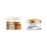 Крем для лица ночной `LOREAL` `ВОЗРАСТ ЭКСПЕРТ` питательный против морщин 65+ (мультивитамины) 50 мл