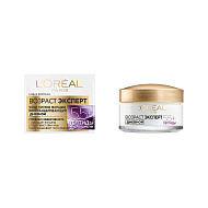 Крем для лица дневной `LOREAL` `ВОЗРАСТ ЭКСПЕРТ` восстанавливающий против морщин 55+ (с комплексом масел) 50 мл