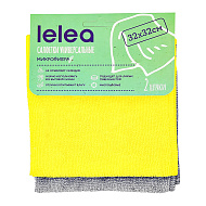 Салфетка для уборки `LELEA` из микрофибры 2 шт