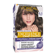 Крем-краска для волос `LOREAL` `EXCELLENCE` COOL CREME тон 6.11 (Темно - Русый)