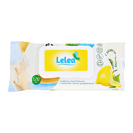 Салфетки хозяйственные `LELEA` универсальные с ароматом лимона 120 шт