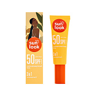 Гель для лица `SUN LOOK` 3 в 1 солнцезащитный 50 мл