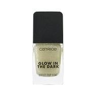 Топовое покрытие для ногтей `CATRICE` GLOW IN THE DARK светящееся в темноте тон 020 All nighter