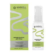 Флюид-баланс для лица `MARKELL` GREEN SECRET с муцином улитки и ниацинамидом (матирующий) 50 мл