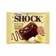 Печенье глазированное `FITNES SHOCK` Брауни Банановый с горячим шоколадом 50 г