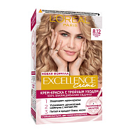 Крем-краска для волос `LOREAL` `EXCELLENCE` BLONDE LEGEND тон 8.12 (Мистический блонд)