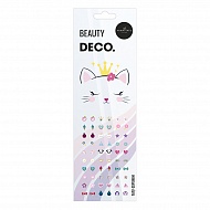 Тату-сережки `DECO.` STICK ON EARINGS by Miami tattoos переводная (kitty)