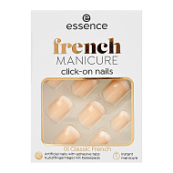 Накладные ногти `ESSENCE` FRENCH MANICURE Click-on nails тон 01 Classic french