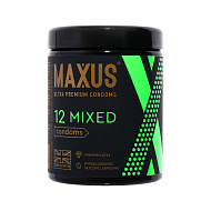 Презервативы `MAXUS` гладкие и текстурированные Mixed №12